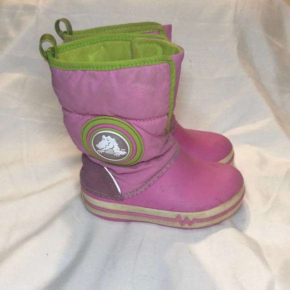 Crocs Kids Light Up Winter Boots Size c8 - Picture 1 of 8